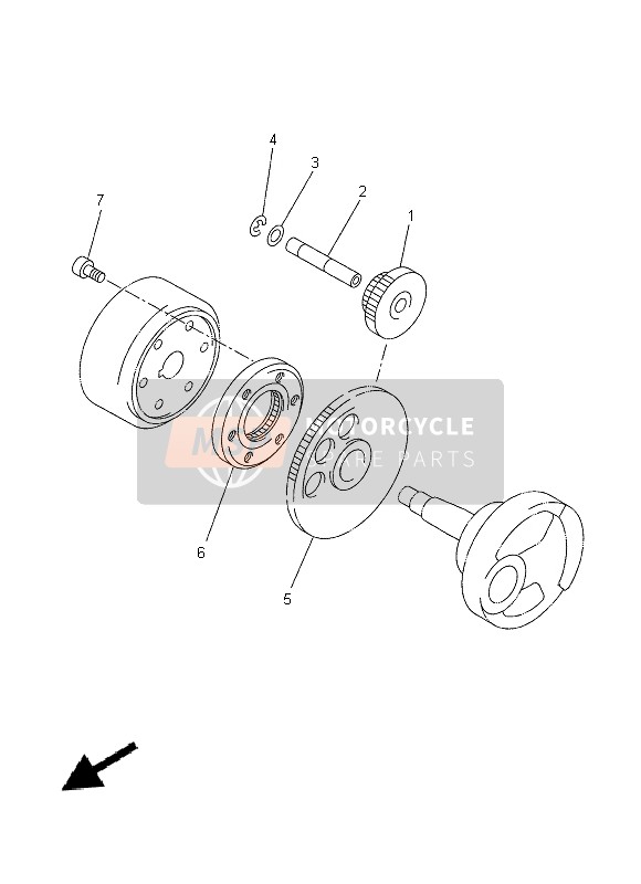 Yamaha YP250RA 2014 ANLASSER 2 für ein 2014 Yamaha YP250RA